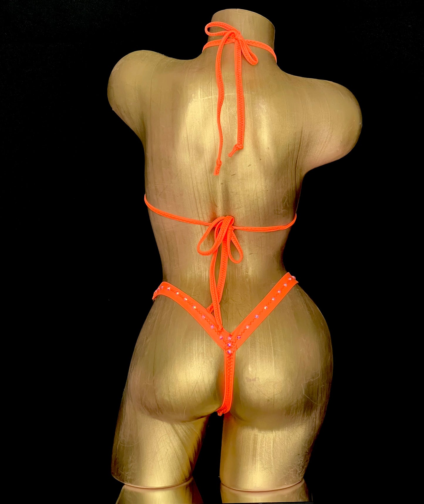 Two Pieces Set Orange exotic & spectacular design luxurious