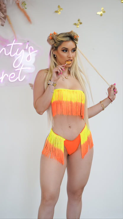 Outfit Sets ajustable de adorns with orange strips