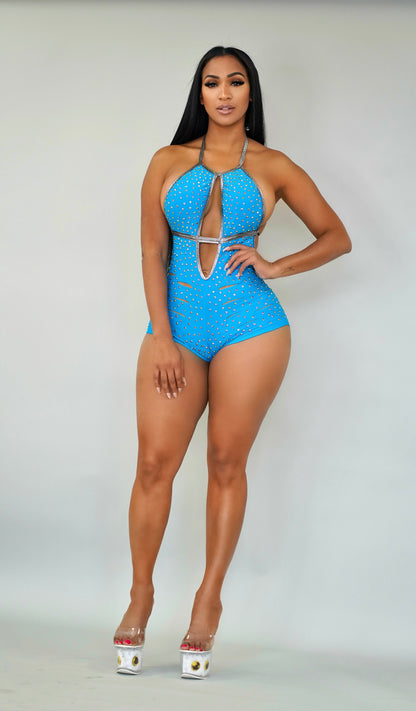 The Monokini is a versatile piece color Blue