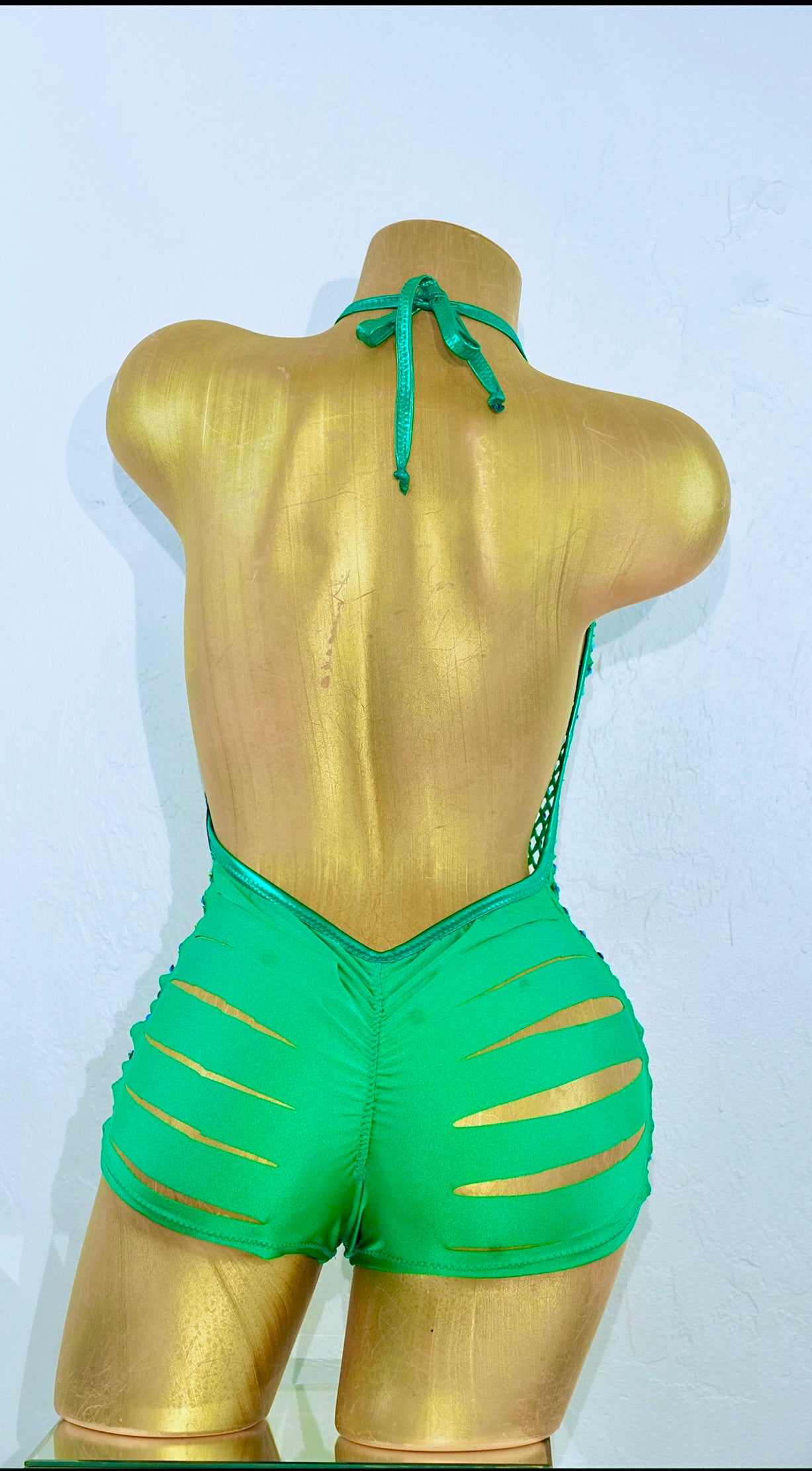One Pieces Suit Luxury Set green sexy suit