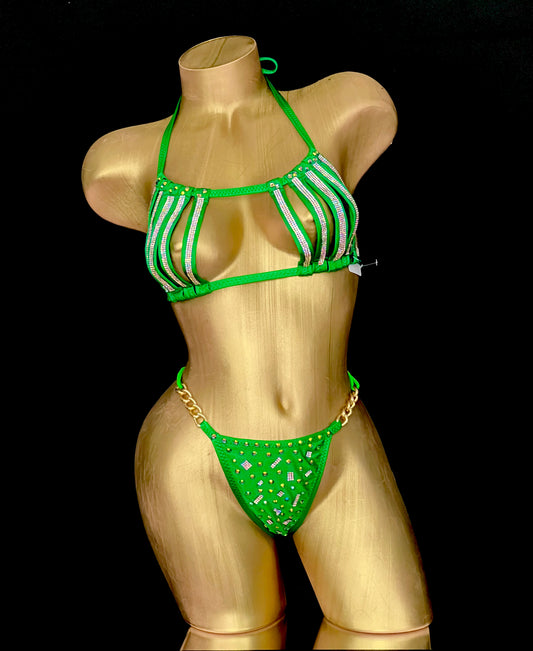 Two Pieces & Bikini Sexy Rhinestone Design